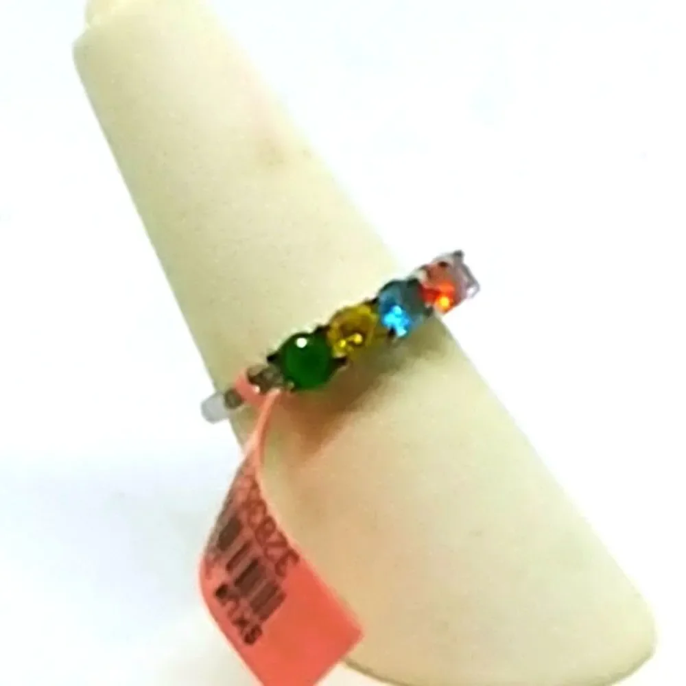 Simulated Multi Color Diamond White Austrian Crystal